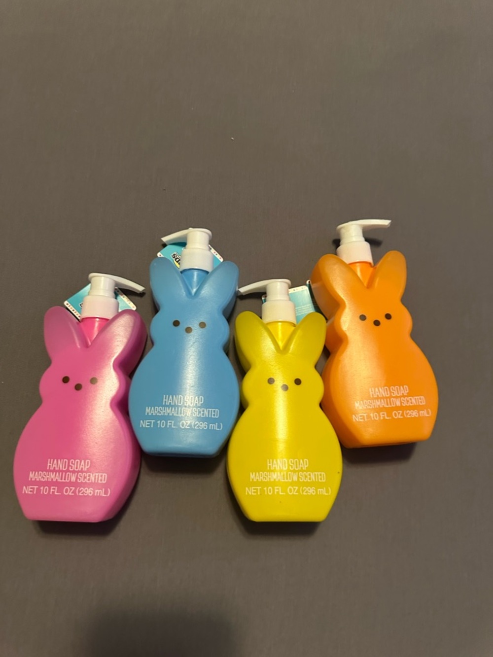 Peeps Marshmallow-Scented Bunny Hand Soaps - Pink, Blue, Yellow, Orange